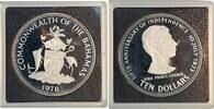 Bahamas 10 Dollar 10 Dollar 1978 Bahamas Polierte Platte Prinz Charles -