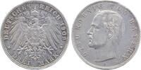 Deutschland 3 Mark Fehlprägung 3 Mark Bayern 1909 D Zainende RAR J 047 Otto -