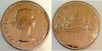 Canada 1 Dollar 1 Dollar Canada 1963 Prooflike minimal gereinigt ! Elisabeth II -