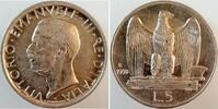 Italien 5 Lira 5 Lira Italien 1930 vorzüglich/stempelglanz Vittorio Emanuele III -