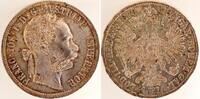 Österreich 1 Florin 1 FLorin 1 Gulden Österreich 1879 prfr/stg TOP -