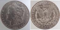 USA 1 Dollar 1 USA Dollar 1884, Münzzeichen : O, f.prfr Rückseite unc. -
