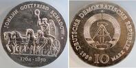 Deutschland 10 Mark 10 Mark DDR 1989 A Schadow Quadriga Silber -