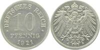 Deutschland 10 Pfennig Probe 10 Pfennig 1921 Zink/Alu plattiert J 299 -