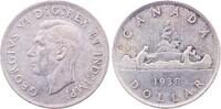Canada 1 Dollar 1 Dollar Canada 1938 Kanu SS/VZ, Georg VI -