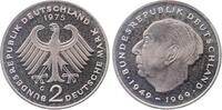 Deutschland 2 DM 2 DM 1975 G Heuss J 407 PP Proof -