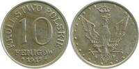 10 Pfennig 10 Fenigow 1917 F vz Krolestwo Polskie -