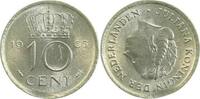 Niederlande 10 Cent Fehlprägung 10 Cent 1965 stgl Zainende -