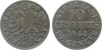 Schweiz 10 Centimes 10 Centimes 1844 Schweiz Suisse Geneve ss/vz -