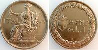 Italien 1 Lira 1 Lira 1922 R Italien, Nickel, fast prägefrisch -