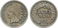 USA 1 Cent 1 Cent 1862, USA, ss/vz, Indianer Kopf -