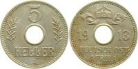 DOA 5 Heller 5 Heller Lochgeld 1913 J 718 DOA f prfr -