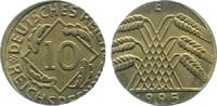 Deutschland 10 Pfennig Fehlprägung 10 Pfennig 1925 E auf 5 Pfennig -Ronde geprägt -