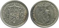Niederlande 1/2 Gulden 1/2 Gulden 1913 fast vz Wilhelmina -