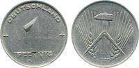 Deutschland 1 Pfennig Fehlprägung 1 Pfennig DDR 1952 A ohne Münzzeichen -