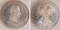 Deutschland 5 DM 5 Mark DM 1955 F Schiller bfr.stgl- f.stgl. -