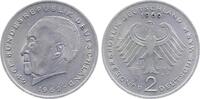 Deutschland 2 Mark 2 DM Adenauer 1969 F unmagnetisch J 406 -