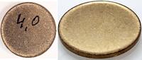 Deutschland 10 Pfennig Rohling 10 Pfennig Messing J 364 Drittes Reich -