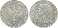 Deutschland 5 Mark 5 DM 1964 J Fichte J 393 kleiner Randfehler -