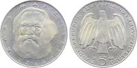 Deutschland 5 Mark Fehlprägung 5 DM Marx 1983 J Lichterader Prägung -