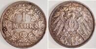 Deutschland 1 Mark 1 Mark 1896 J J 017 Erstabschlag tolle Patina ! TOP -