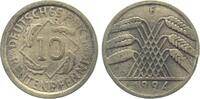 Deutschland 10 Pfennig 10 Reichspfennig 1924 F vz/ss J 317 -