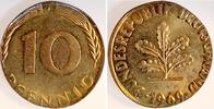 Deutschland 10 Pfennig Fehlprägung 10 Pfennig ennig 1969 J auf 50 Pfennig Rohling geprägt -