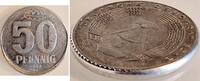 Deutschland 50 Pfennig Fehlprägung 50 Pfennig DDR 1968 A fast total glatter Rand -