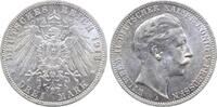 Deutschland 3 Mark 3 Mark Preussen 1912 A Wilhelm II vz/stgl J 103 Wilhelm II -