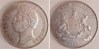 Deutschland 2 Gulden Doppelgulden Württemberg 1848 vz+ leicht gereinigt Wilhelm -