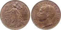 Italien 10 Centesimi 10 Centesimi Victorio Italien 1911 vz/stgl KM #51 Vittorio Emanuele III -