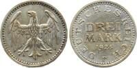 Deutschland 3 Mark Fehlprägung 3 Mark 1924 F J 312 Randschrift unrecht -