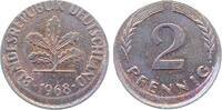 Deutschland 2 Pfennig Fehlprägung 2 Pfennig 1968 G dezentriert 5% J 381 -
