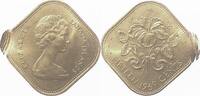 Welt 15 C 1969 Bahamas 2 x geprägt! -