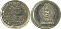 Sri Lanka 25 Cents Fehlprägung 25 Cents 2001 Sri Lanka dezentriert ohne Riffe -