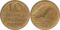 Deutschland 10 Pfennig 10 Pfennig Danzig 1932 ss/vz JD 13 Dorsch -