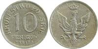 10 Pfennig 10 Fenigow 1917 F Krolestwo Polskie -