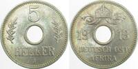 Deutschland 5 Heller 5 Heller Lochgeld Deutsch Ost Afrika 1913 J JN718 -