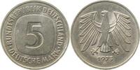 Deutschland 5 DM 5 Mark 1975 G links oder rechts magnetisch J 415 Unikat -