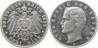 Deutschland 3 Mark Probe 3 Mark Otto Bayern 1912D Zink Aluminium plattiert Otto -