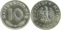 Deutschland 10 Pfennig Probe 10 Pfennig 1947 D Eisen Ni plattiert -