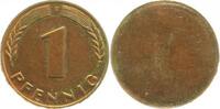 BRD 1 Pfennig Münzzeichen :F eins.Probe/Cu-Plat Archiv F. -