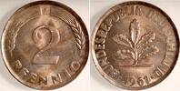 Deutschland 2 Pfennig 2 Pfennig 1961 F Probe in einer harten Cu-Legierung -