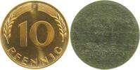 Deutschland 10 Pfennig 10 Pfennig BRD Einsetige Probeprägung Münzzeichen F J 383 -