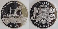 Lettland 10 Latu 10 Latu 1998 Letland Eisbrecher Krisjanis Valdemars Proof PP -