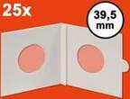 HARTBERGER Münzrähmchen 39,5 mm, zum Heften, 25er-Packung