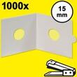 HARTBERGER-Münzrähmchen 15 mm, zum Heften, 1000er-Packung