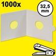 HARTBERGER-Münzrähmchen 32,5 mm, zum Heften, 1000er-Packung