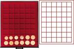 Münzbox RAUCHGLAS mit 48 quadratischen Fächern für Münzen/Münzkapseln bis Ø30 mm -