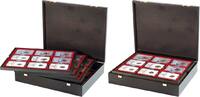   Echtholzkassette CARUS für 36 US-Münzkapseln (Slabs) bis zu einem Form... 82.79 £  +  56.79 £ shipping